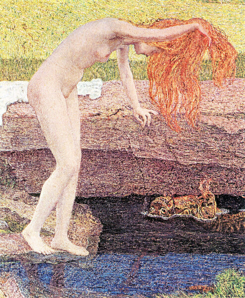 A vanity detail by Segantini